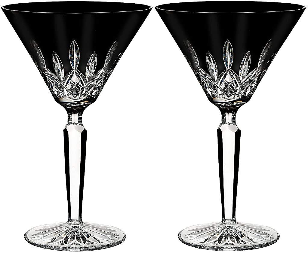 Waterford Lismore Black Martini Glass, set of 2