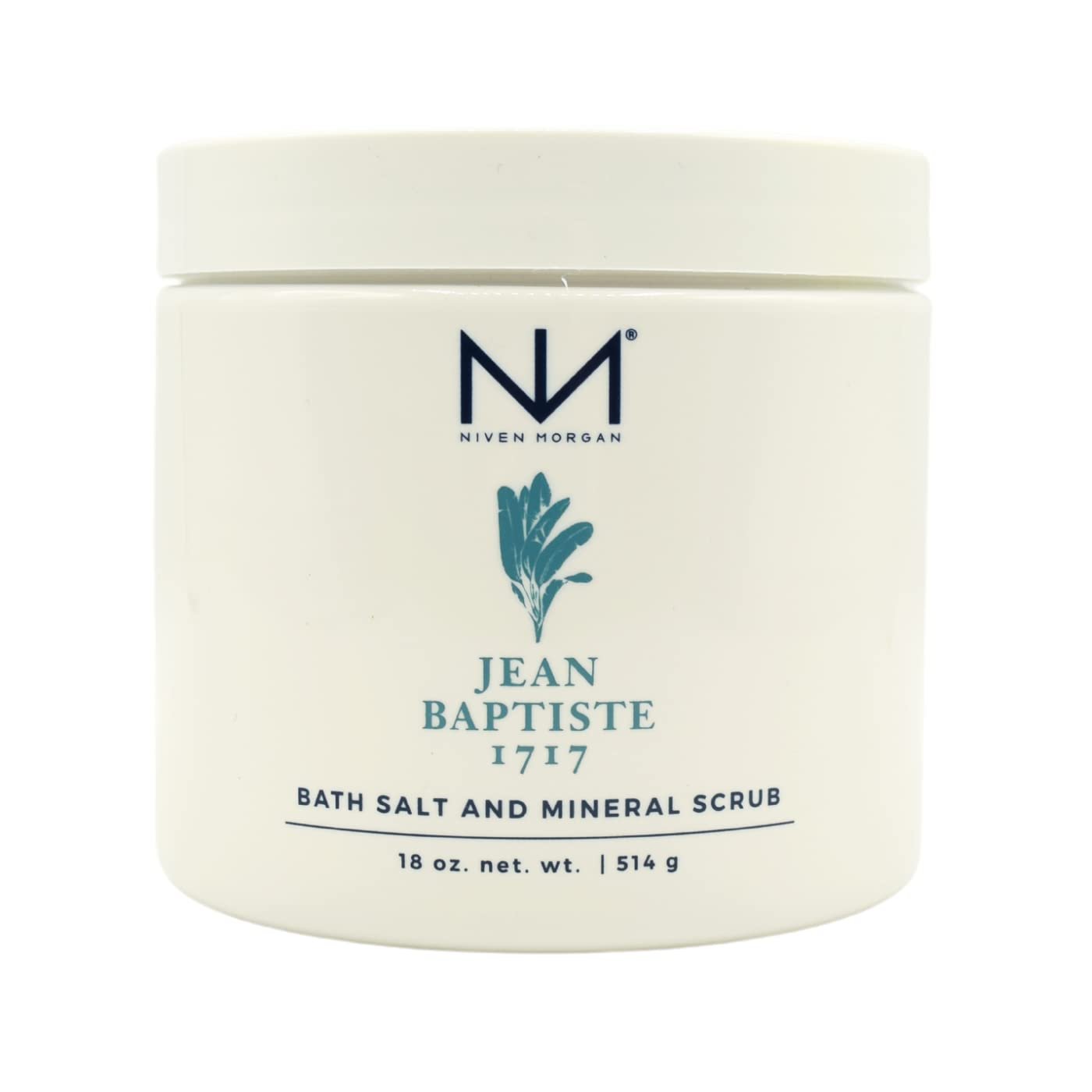 Niven Morgan Jean Baptiste 1717 Bath Salt and Mineral Scrub 18oz. 514g