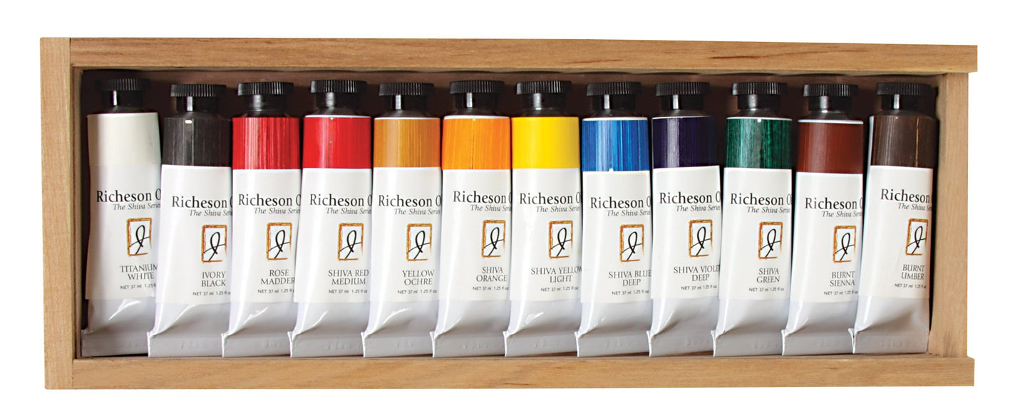 Jack Richeson 37-Ml Artist Oil Colors, Set of 12