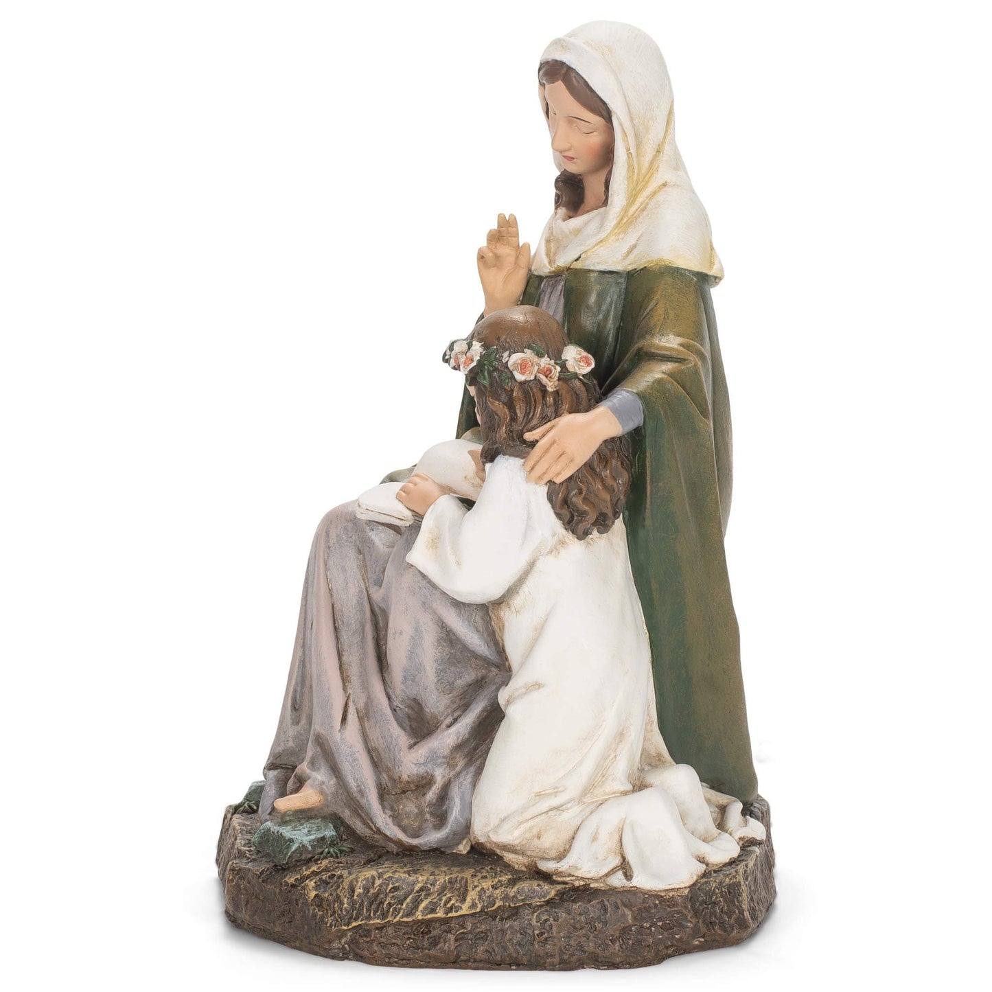 Joseph's Studio by Roman – 7" St. Anne Figurine, Religious Home Décor Statue, Devotional Gift for Prayer & Inspiration