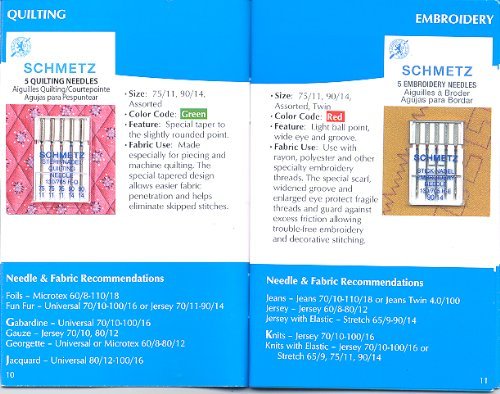 SCHMETZ ABC Pocket Guide - Household Sewing Machine Needle Guide