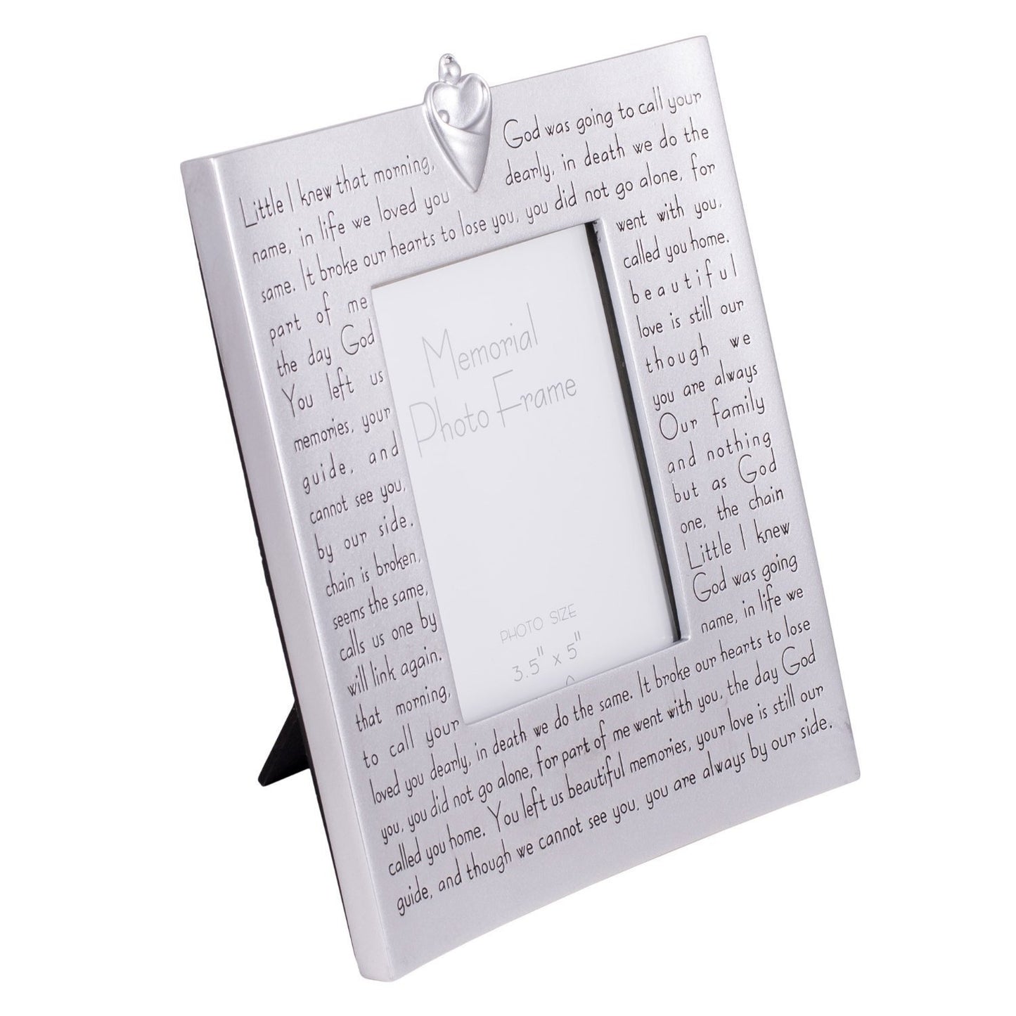 Roman Giftware Inc., Memorial Collection, 9.25" H Memorial Frame; 3.5X5,Religious, Inspirational, Durable (9x7x1)