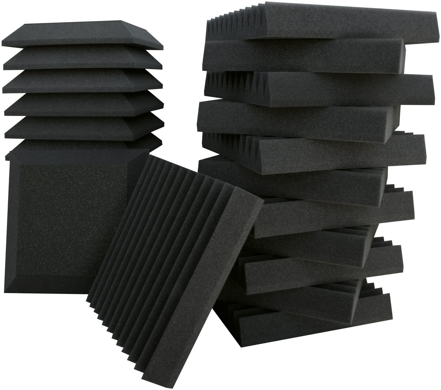 Ultimate Support UA-KIT-SB2 Studio Bundle II Bevel and Wedge-Style 12"x12"x2" Professional Studio Foam - 24 Pack