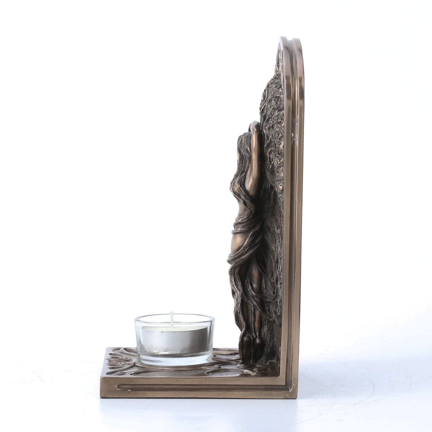 Earth Life Magic Tree of Life Tealight Candle Holder by Selina Fenech Cold Cast Resin Antique Bronze Finish
