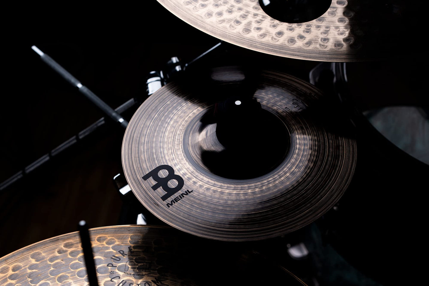 Meinl Cymbals Pure Alloy Custom 8" Splash — Smoked Bronze/Brilliant Finish — Made in Germany, 2-Year Warranty (PAC8S)