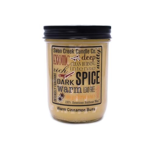 Swan Creek Candle Co. Kitchen Pantry Jar: Warm Cinnamon Buns