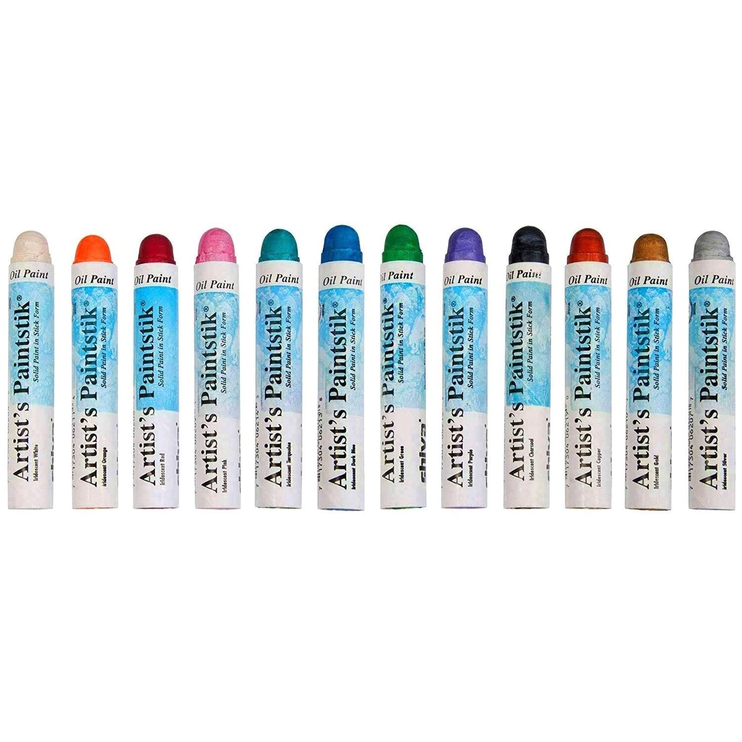 Jack Richeson Shiva Oil Paint Stick, Iridescent Colors, Set of 12