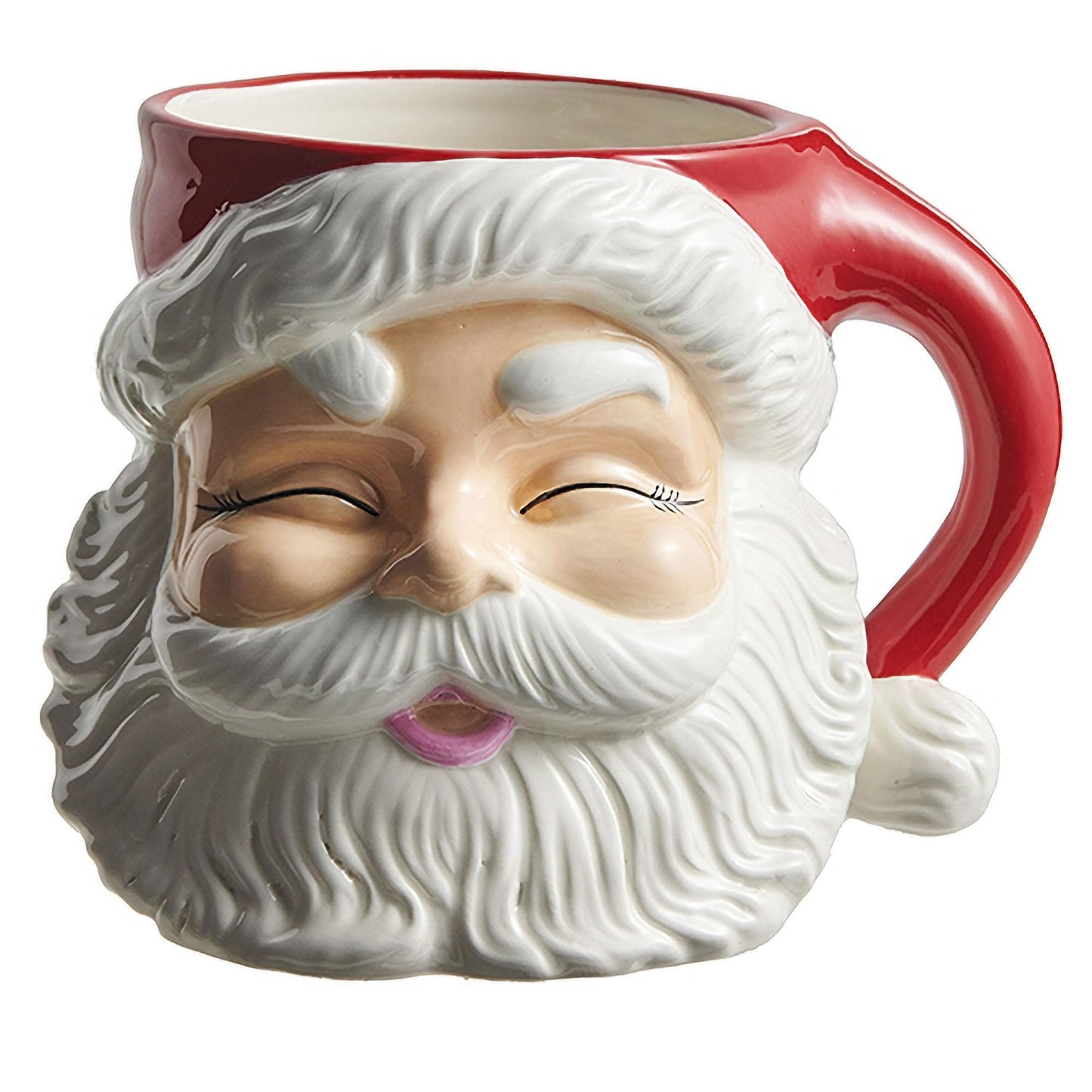 Raz Imports 2023 Jingle & Cocoa 7.5" Red Santa Container