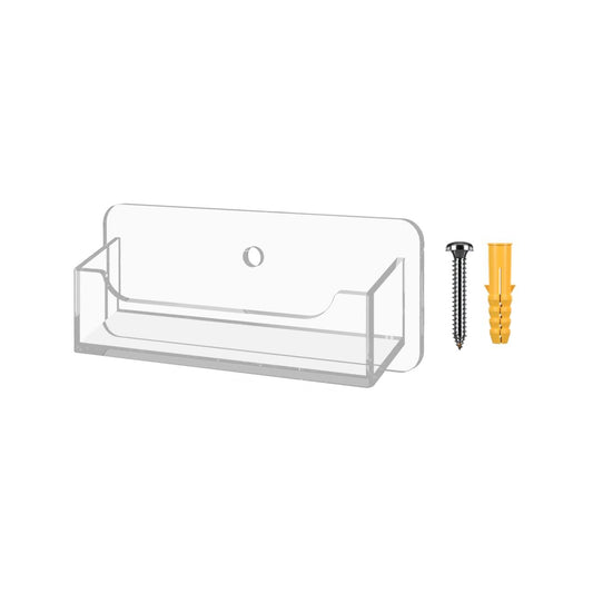 2" x 3.5" Business Card Holder Hanging Hardware Included Gift Cards Organizer Space Saver Single or Multi Pockets Rack Acrylic by Marketing Holders