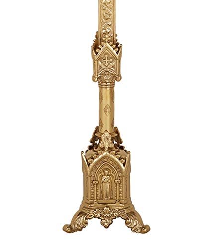 Christian Brands Sudbury Brass Trinity Series Standing Altar Crucifix, 30 Inch