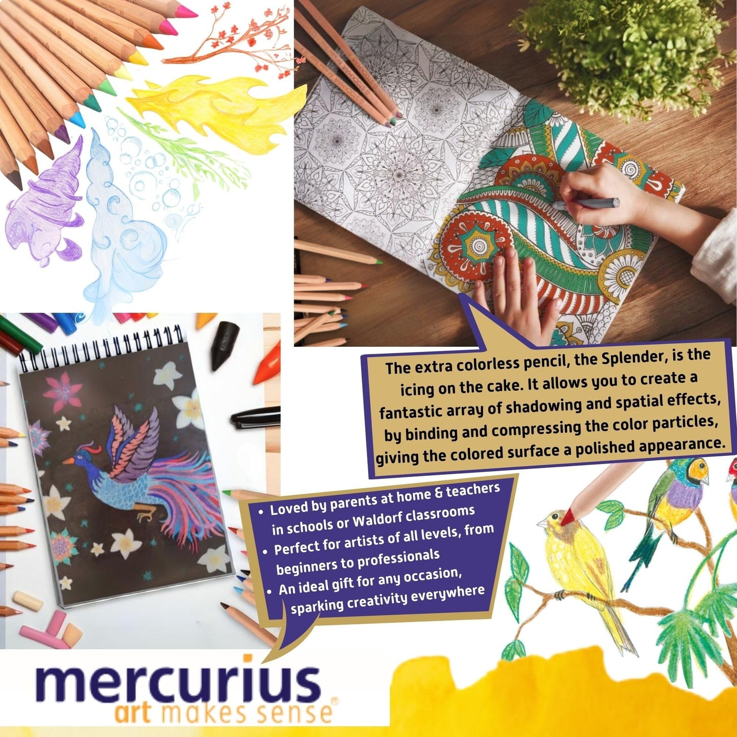 Mercurius Stockmar AMS Color Giants, Set of 24, Tin Case