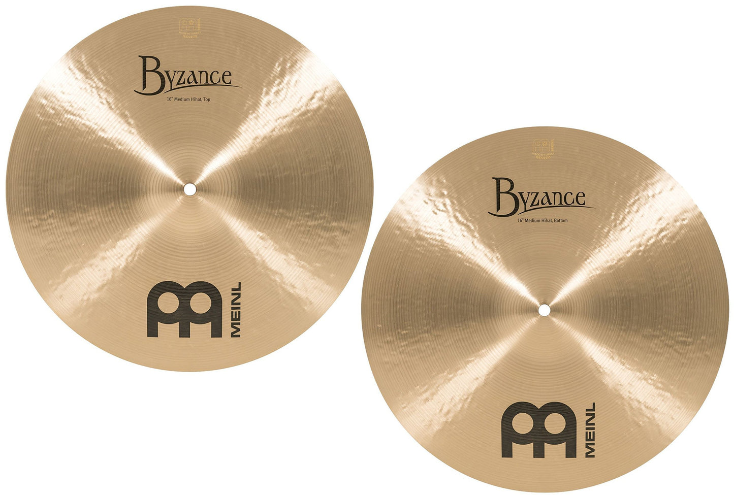 Meinl Cymbals B16EDMTH Byzance Extra Dry 16-Inch Medium Thin Hi Hat Cymbal Pair (VIDEO)