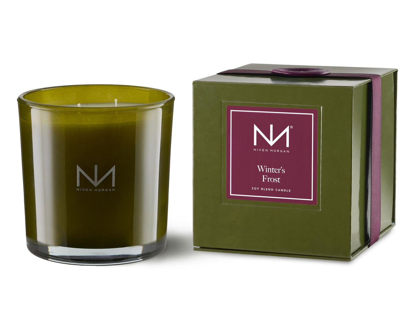 Niven Morgan, Verdant Candle, Winter Frost, 14 Ounces