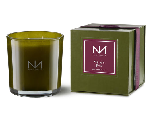 Niven Morgan, Verdant Candle, Winter Frost, 14 Ounces