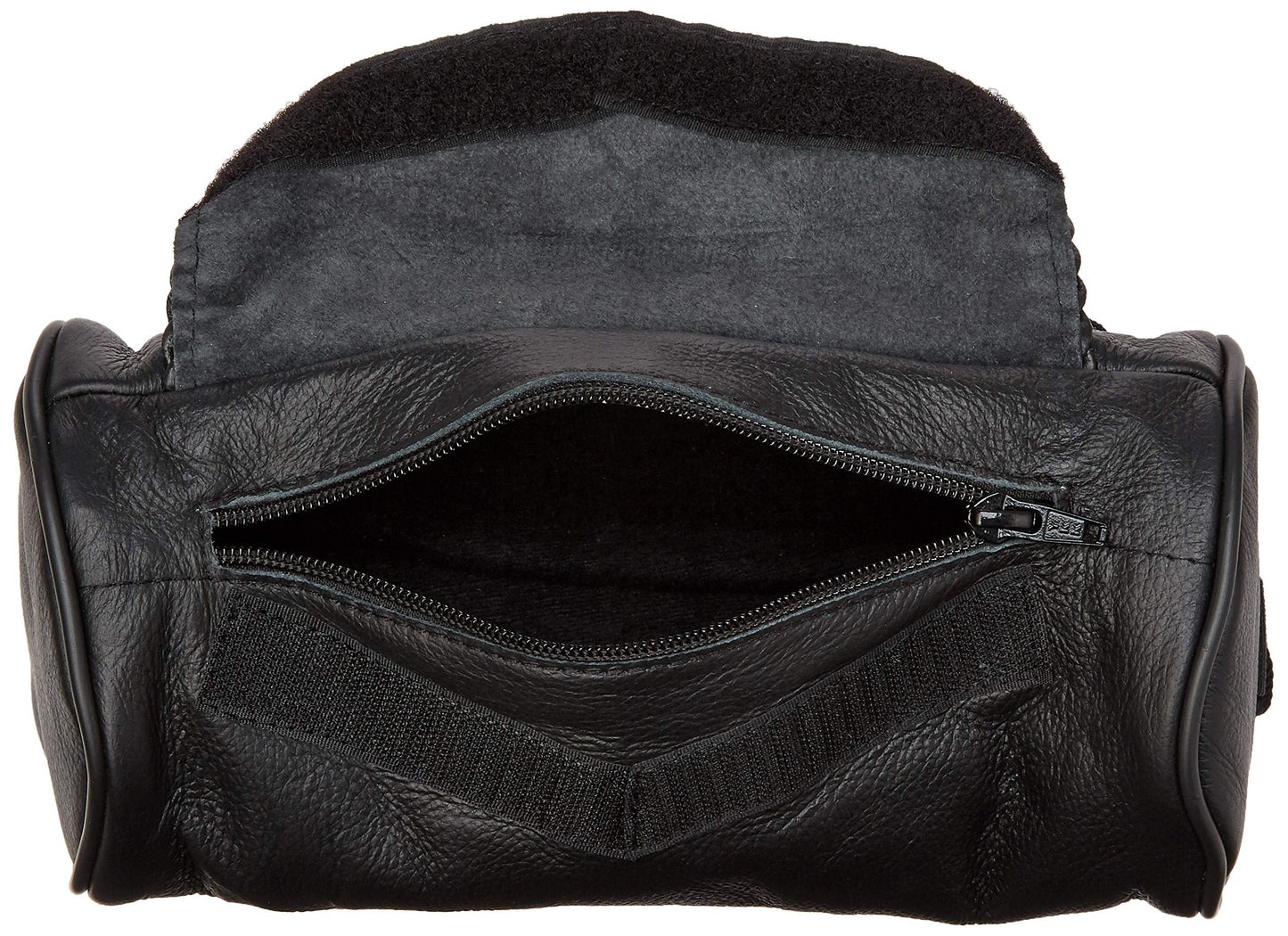 Genuine Soft Leather Universal Motorcycle Tool Bag w/Braid Trim
