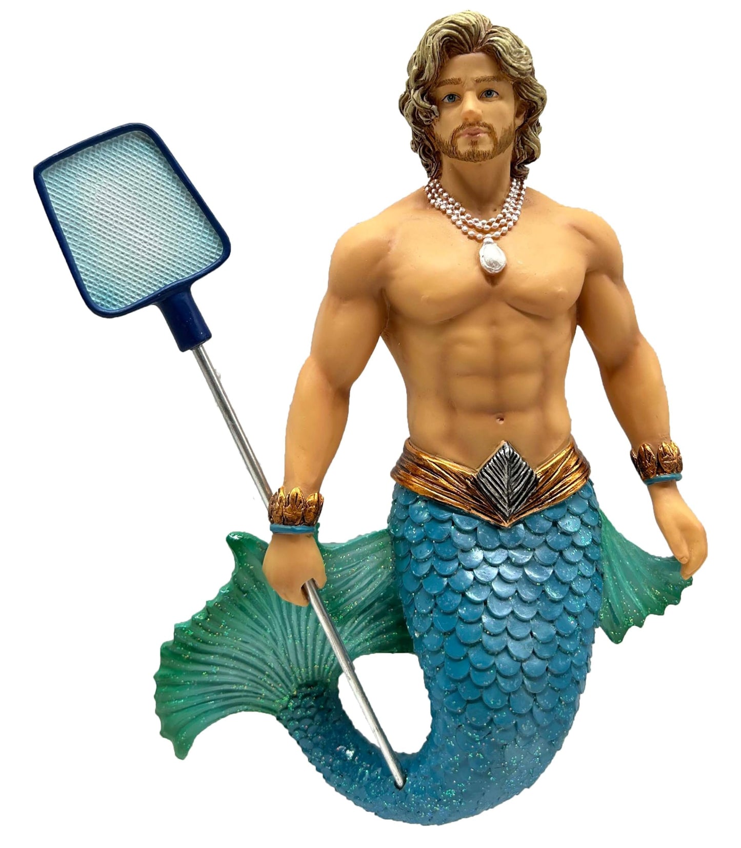 December Diamonds 55-55476 Cabana Rent Boy Merman Ornament, 7 Inches