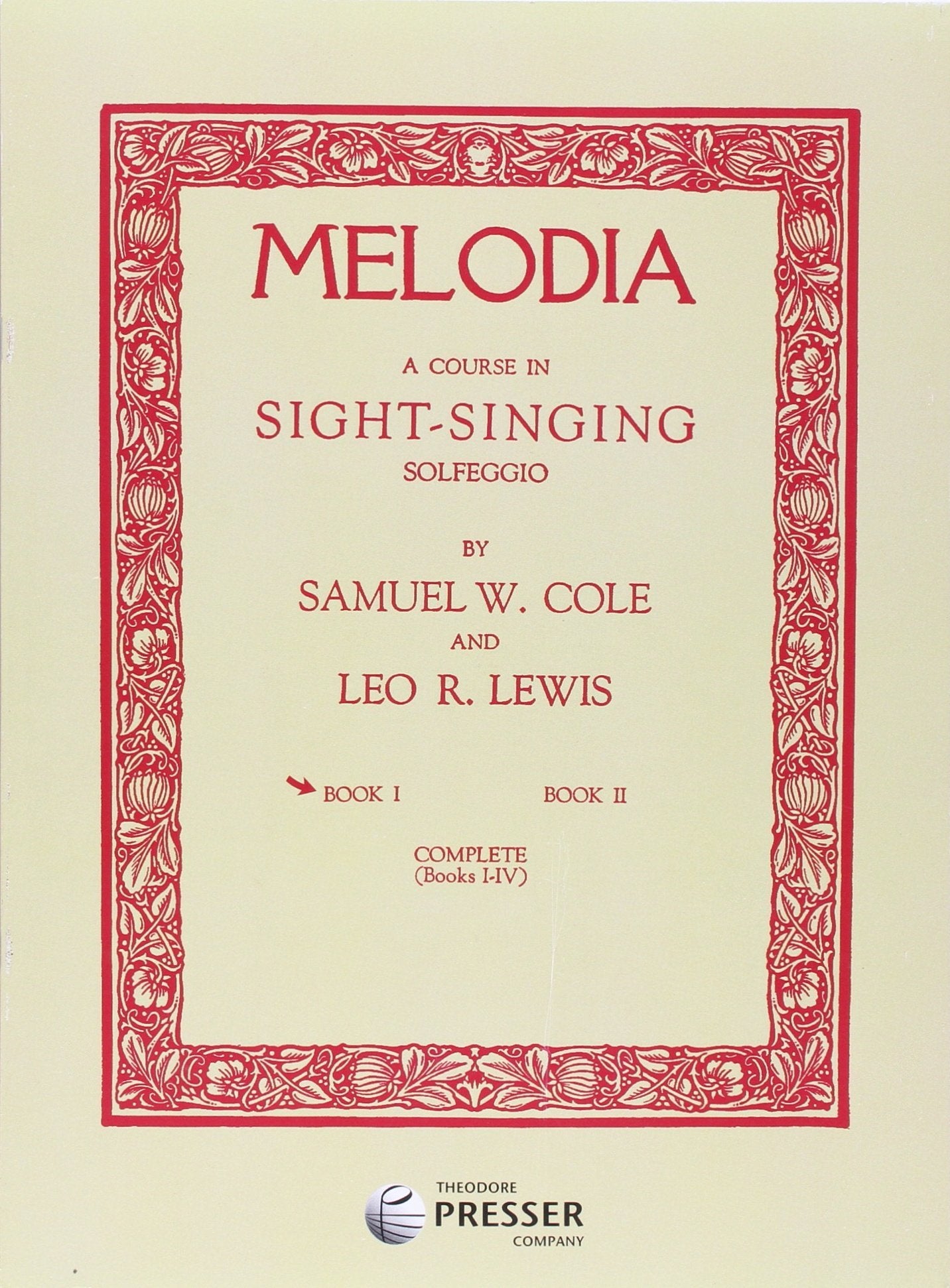 Melodia Book 1, A Course in Sight-Singing Solfeggio