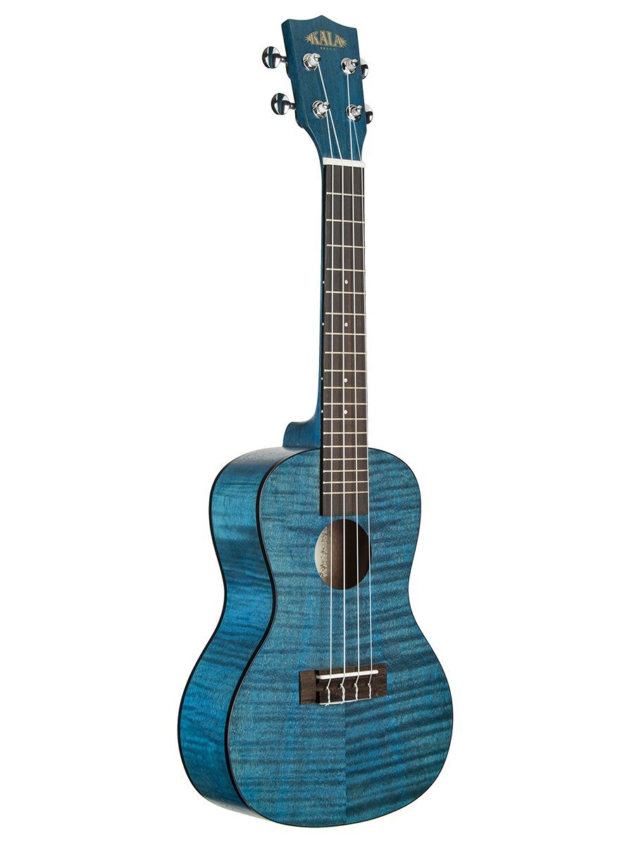 Kala Blue Exotic Mahogany, 4-String Ukulele, Right-Handed, Concert (KA-CEMB : KACEMB2006)