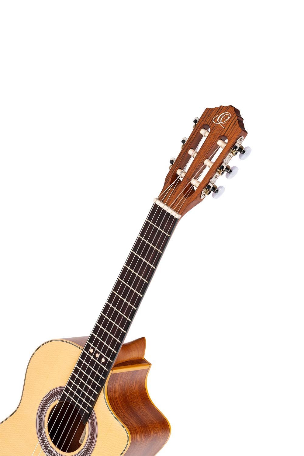 Ortega Guitars Requinto Series 6 String Acoustic Guitar, Right, Spruce, 22 Zoll (RQ25)