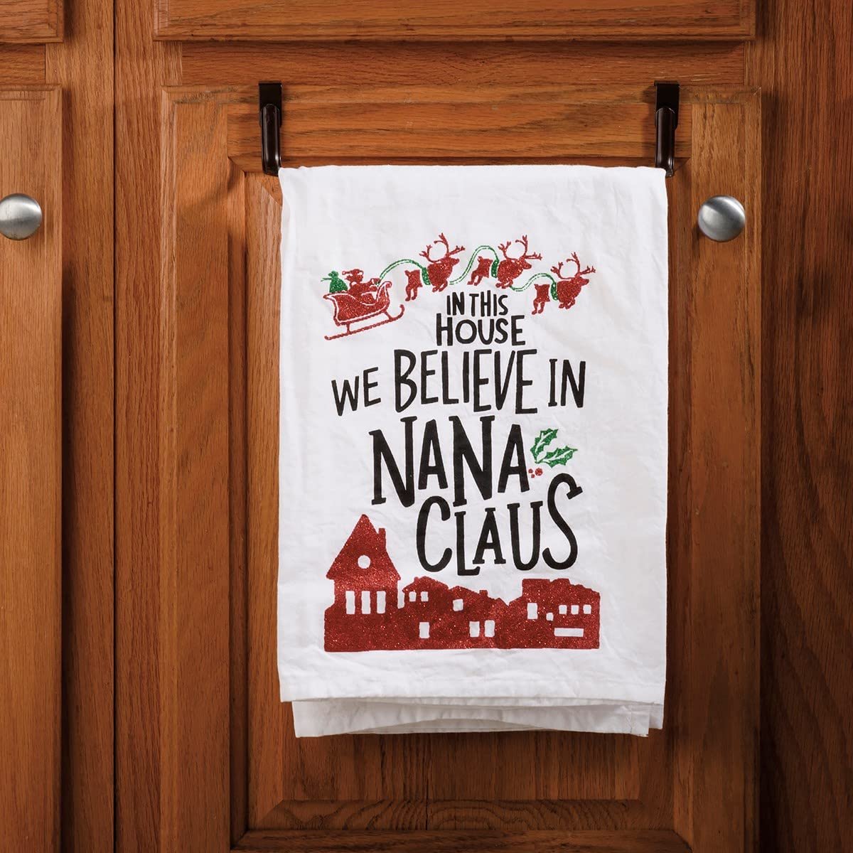 Primitives Kitchen Towel - We Believe in Nana Claus