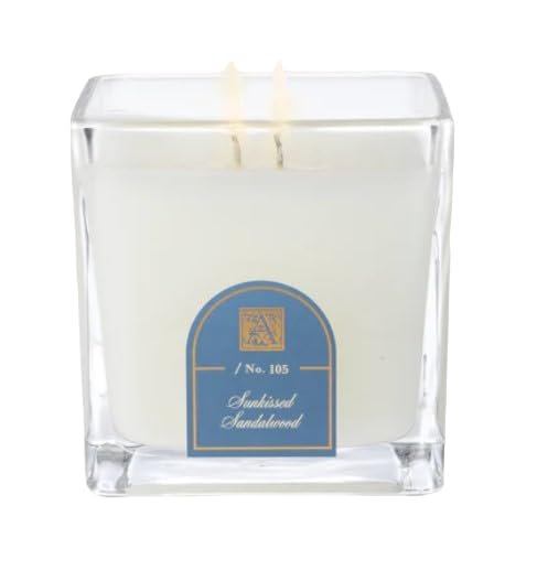 Sunkissed Sandalwood Aromatique Cube 12 oz Glass Scented Jar Candle