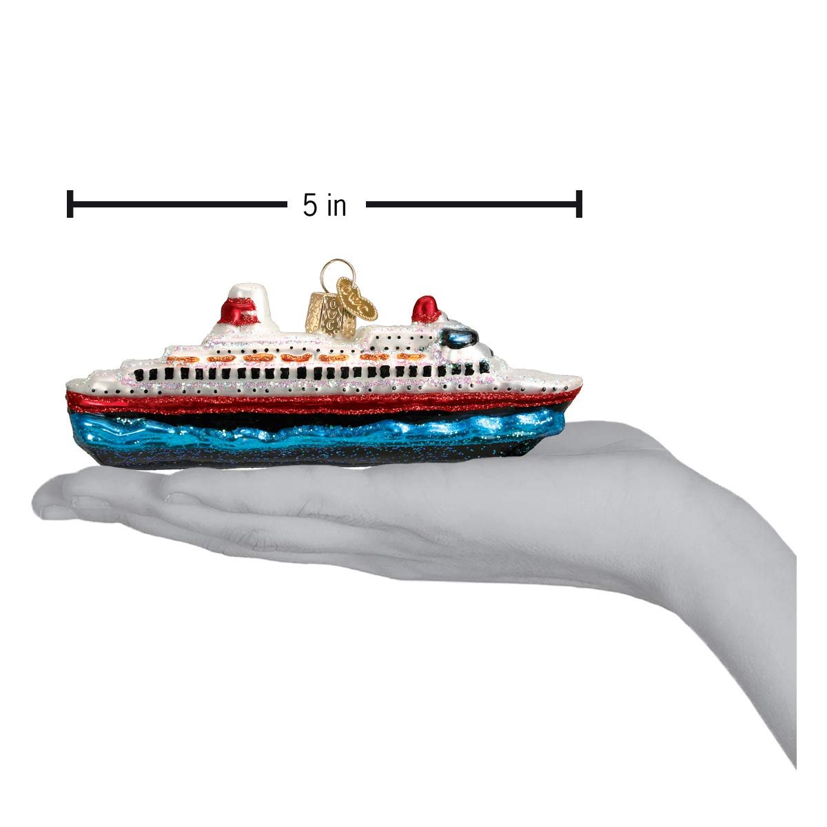 Old World Christmas Travel Glass Blown Ornaments for Christmas Tree