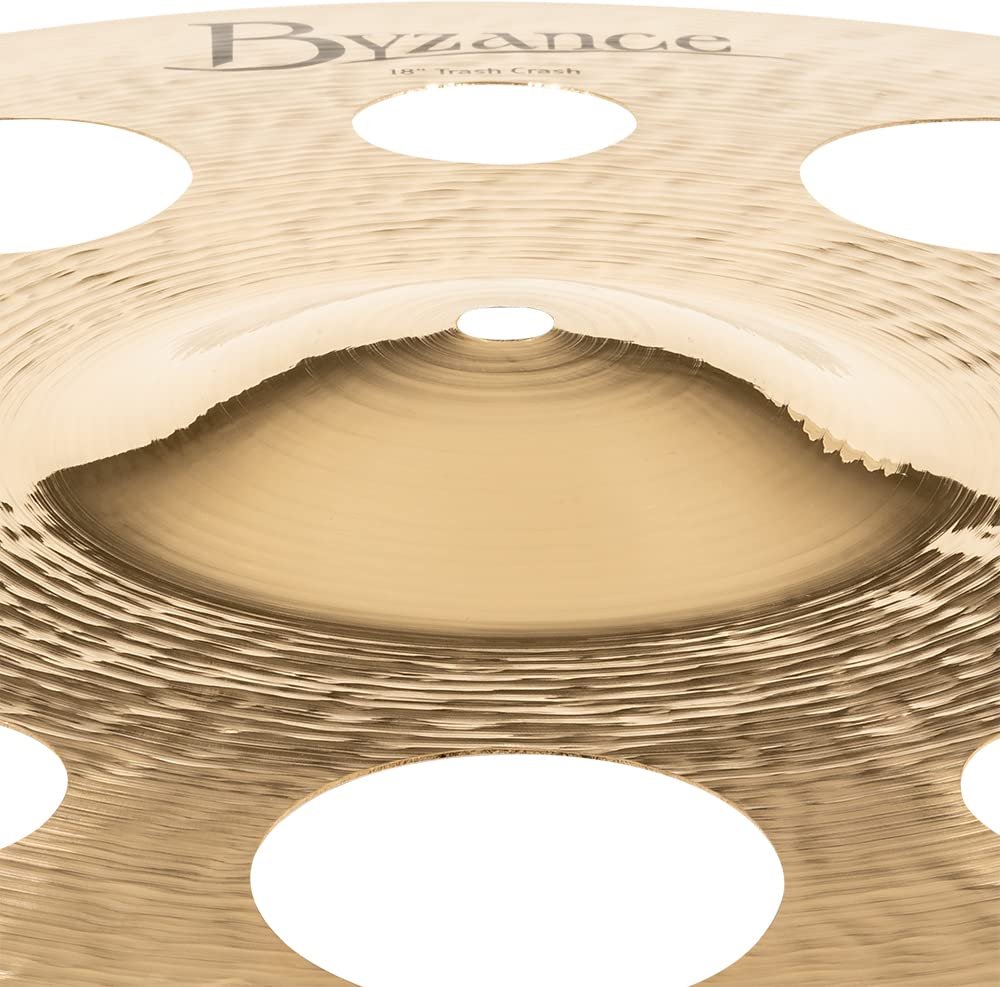 Meinl Cymbals Byzance 18" Brilliant Trash Crash — Made in Turkey — Hand Hammered B20 Bronze, 2-Year Warranty (B18TRC-B)