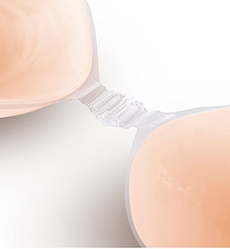 Nubra Women's Silicone Adhesive Bra, Nude, A