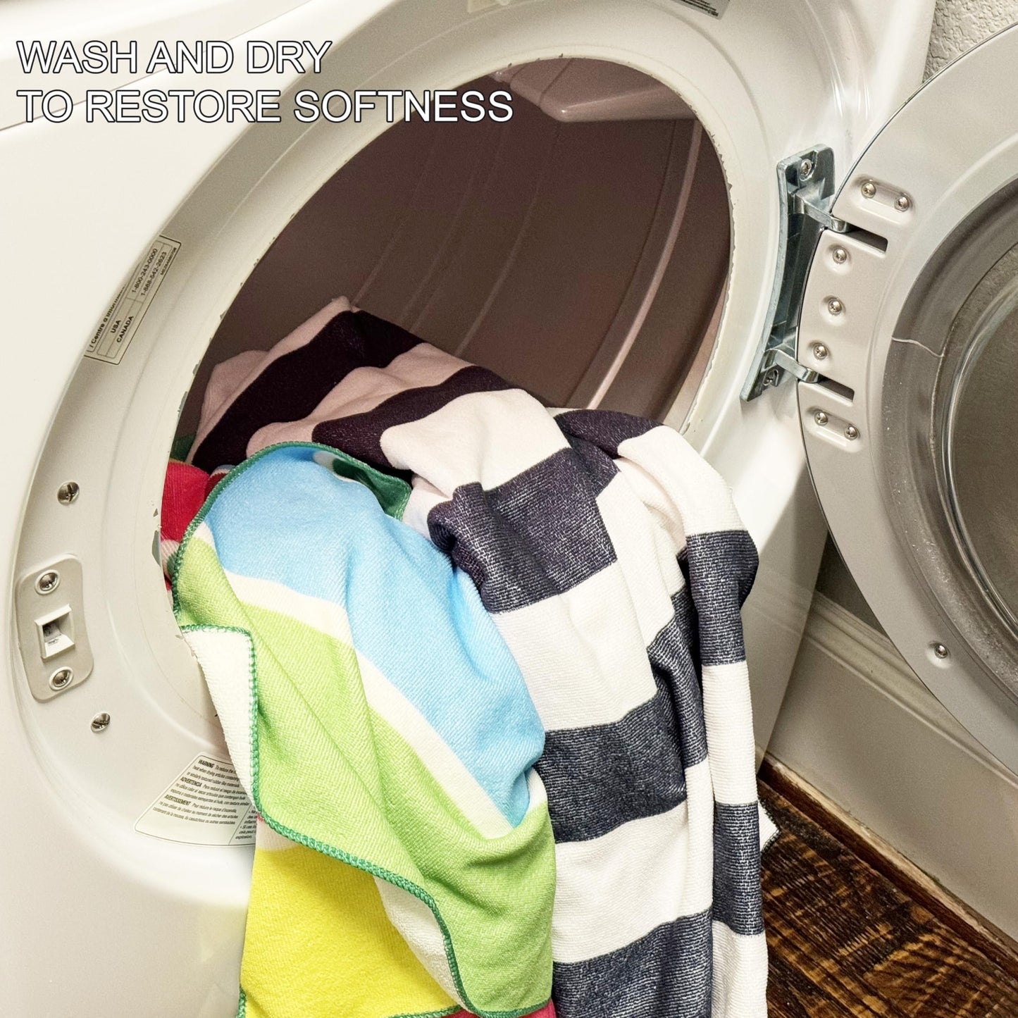 Allgala Oversize 40"x70" Cabana Stripe Design Microfiber Beach Towel