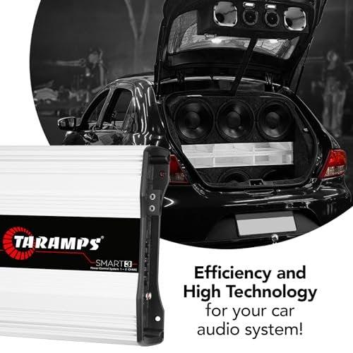 Taramps Smart 3 Amplifier 1 to 2 Ohms 3000 Watts RMS, Multi Impedance, 1 Channel, High Performance, Class D, Monoblock, Great for Subwoofers, Smart 3k