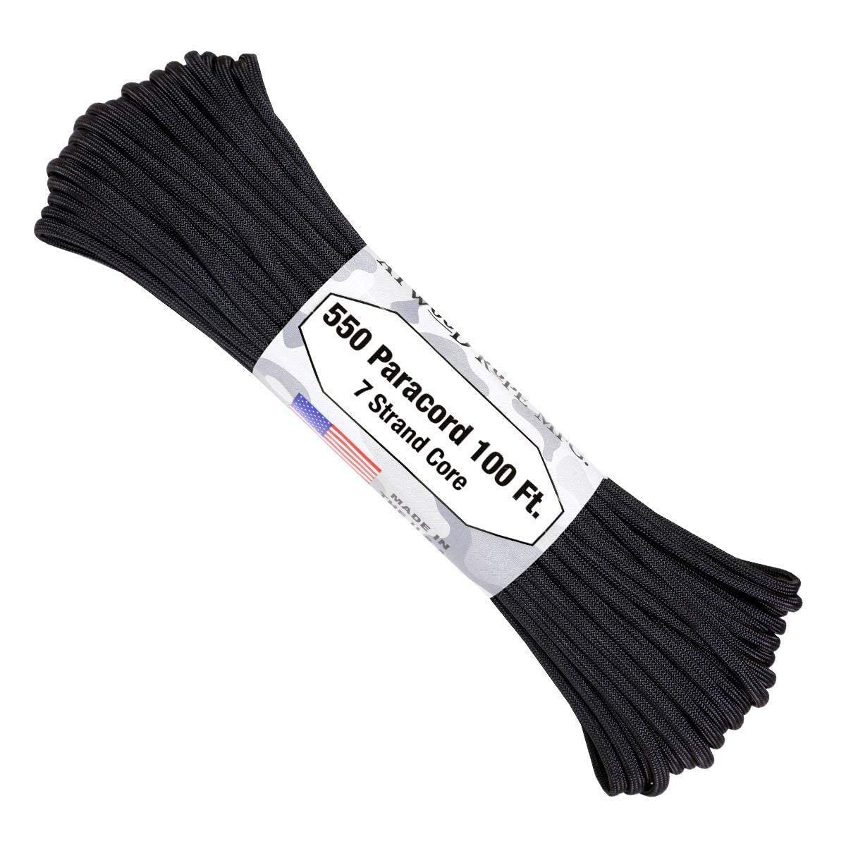 Atwood Rope 550 Paracord 100ft Black