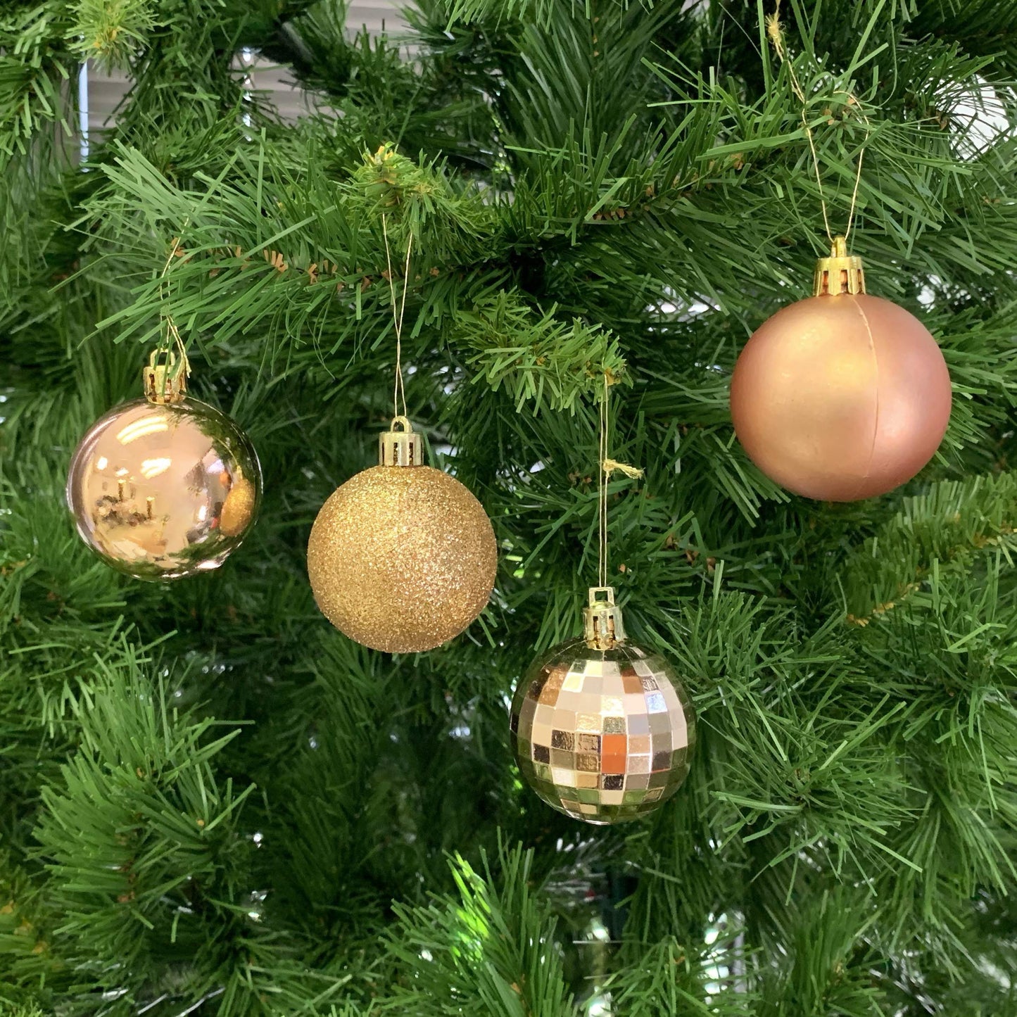 allgala 36 PK 2 Inch (5CM) Christmas Ornament Balls for Xmas Tree-4 Style-