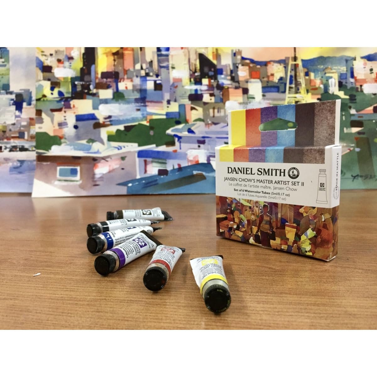 Daniel Smith Transparent Watercolor Paint, Extra Fine Jansen Kors (2), 6 Color Set, 0.16 fl oz (5 ml) (No.2), 285610406