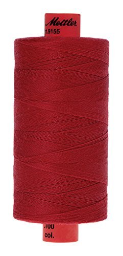 Mettler Metrosene Old Number 1155-0600 Poly Thread, 1000m/1094 yd, Cardinal