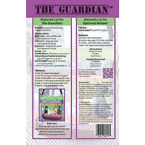The Guardian Conceal Carry Bag Purse Pattern No. 3100 By Studio Kat Designs
