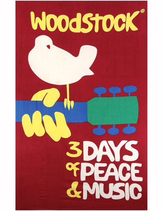 Sunshine Joy Woodstock Tapestry Red 60x90