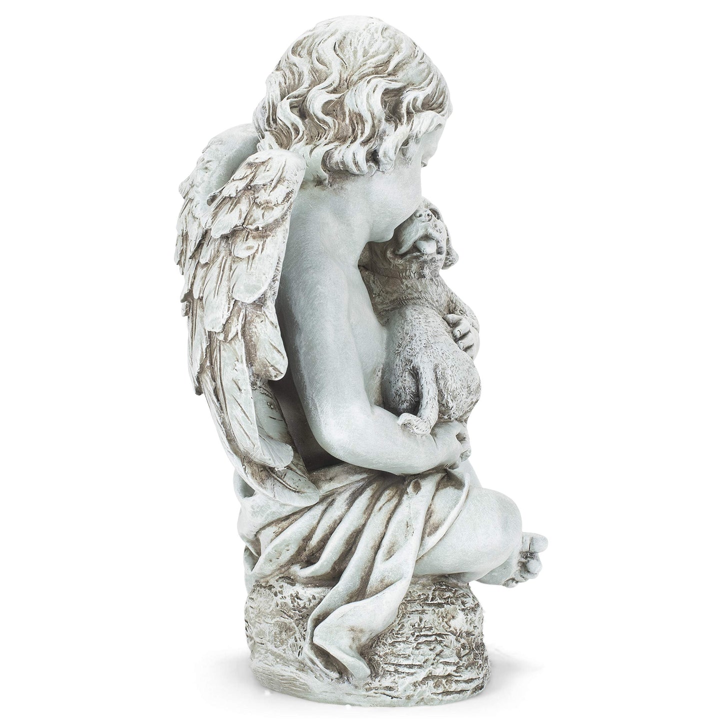 Joseph's Studio by Roman Cherub with Puppy Garden Statue, Garden Collection,