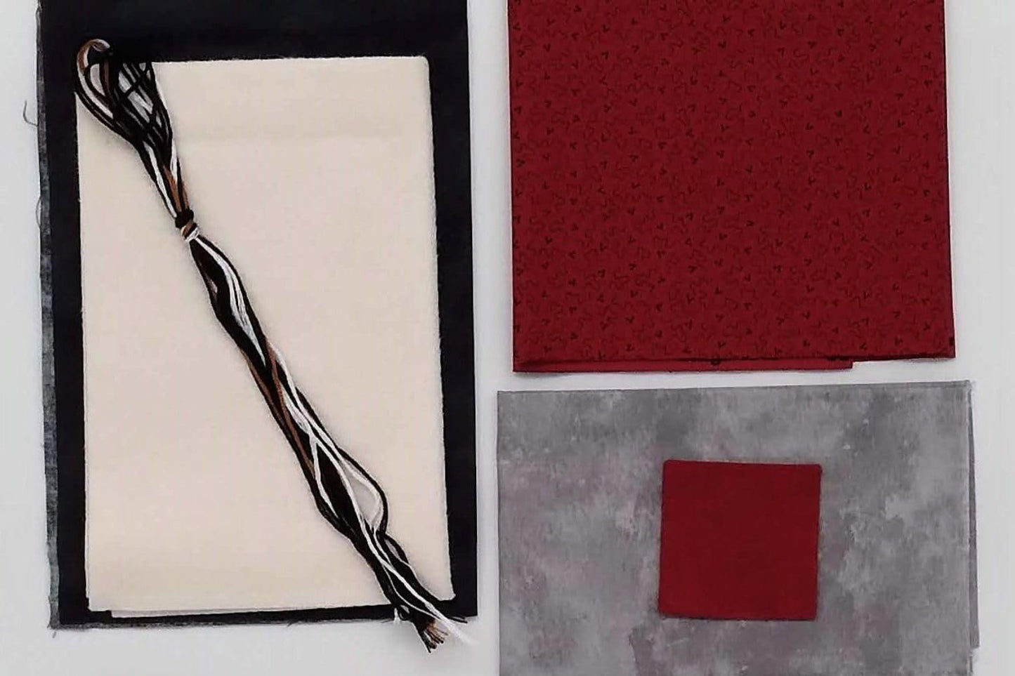 Wall Quilt Kit by Rachel's of Greenfield, Birches Wall Quilt Kit 13x15 inch, white