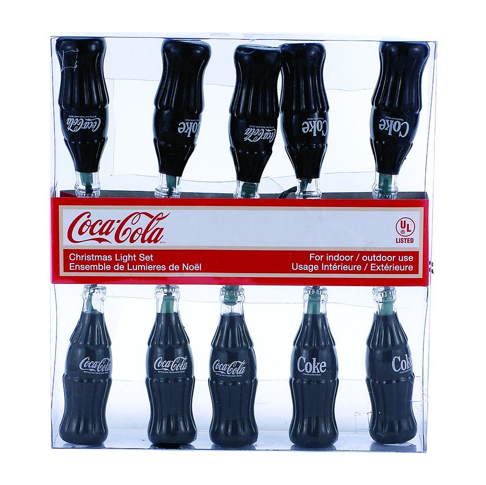 Kurt Adler CC5801 Coke Bottle Light Set, 10 Light