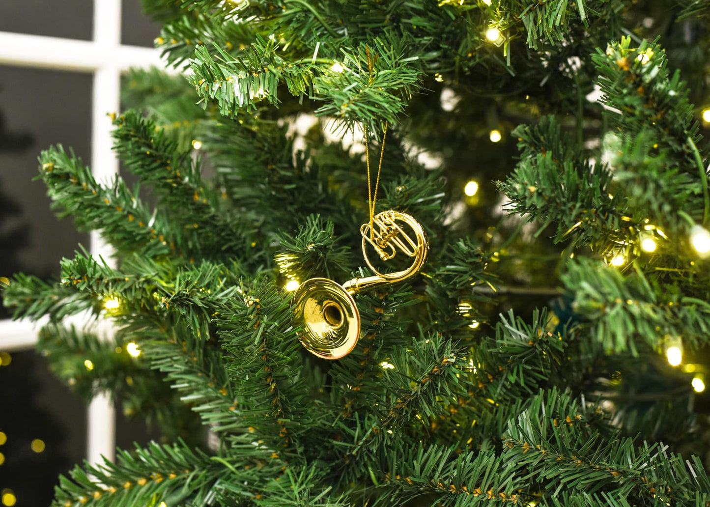 Broadway Gifts Co Gold Tone Sousaphone Instrument 4 inch Brass Hanging Ornament