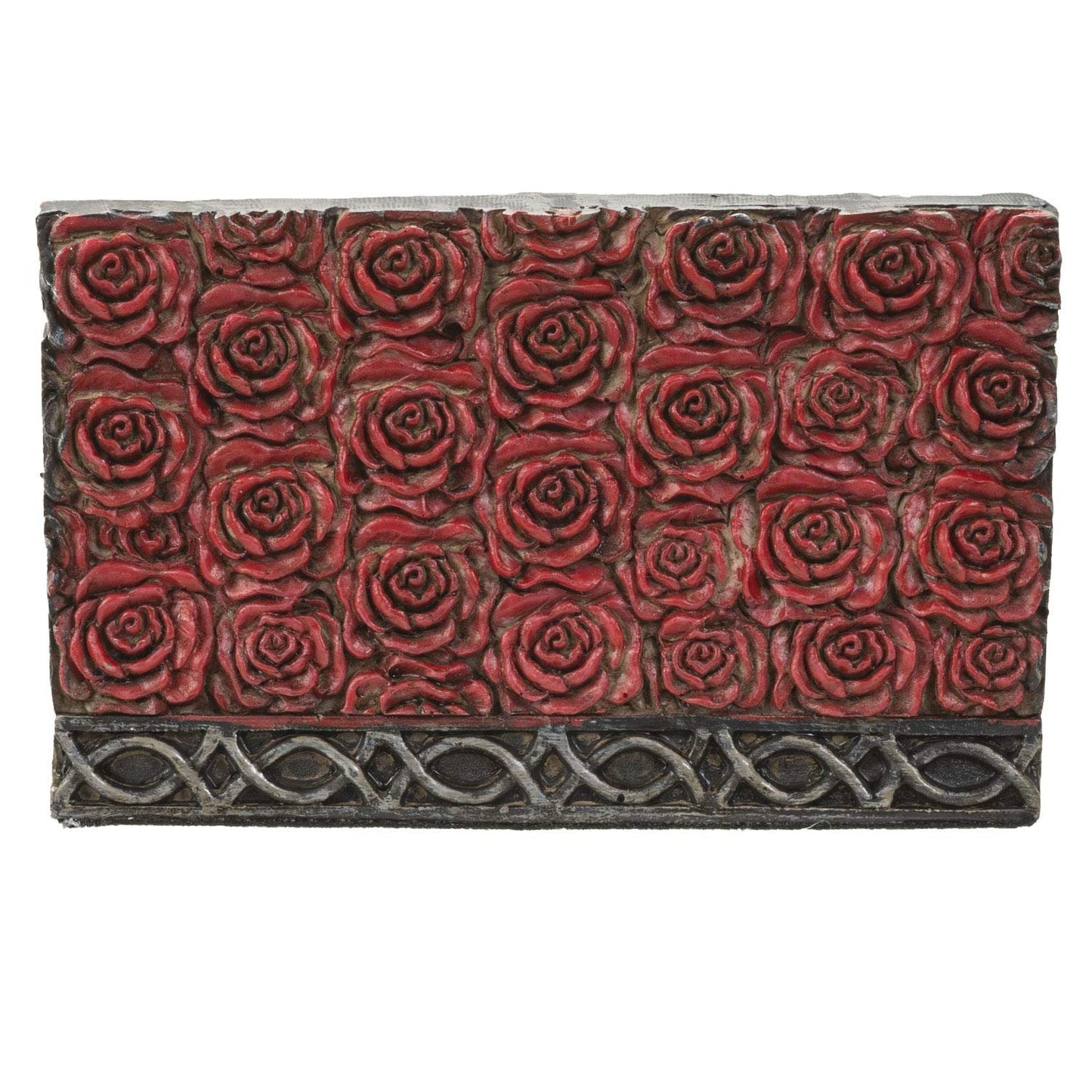 Pacific Trading Company Skull Business Card Holder for Desk, Hand Painted See Hear Speak No Evil Gothic Desktop Name Cards Display Organizer, 3 3/4 inchL x 2 1/8 inchH