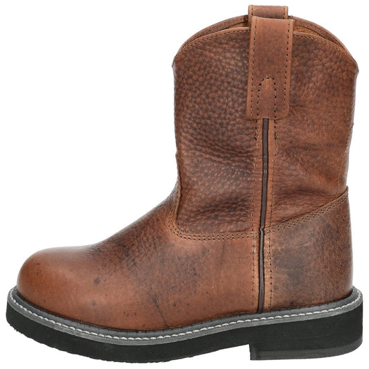 Smoky Children's Kid's Brown Leather Wellington Western Cowboy Boot