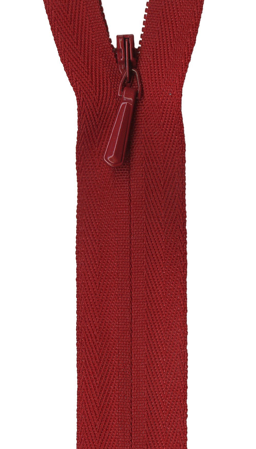 YKK Unique Invisible Zipper 22", Red