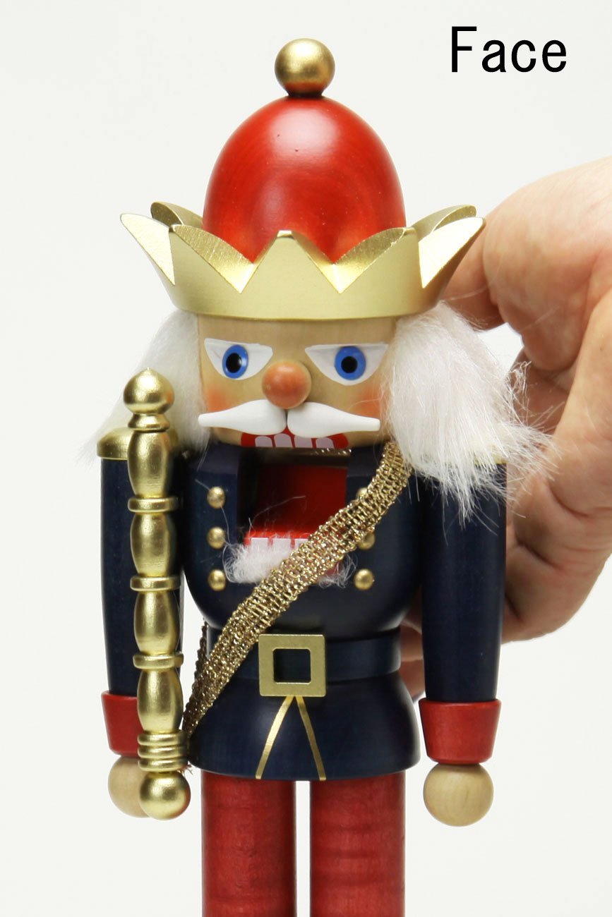 German Christmas Nutcracker King - 27,5 cm / 11 inch - Authentic German Erzgebirge Nutcrackers - Christian Ulbricht