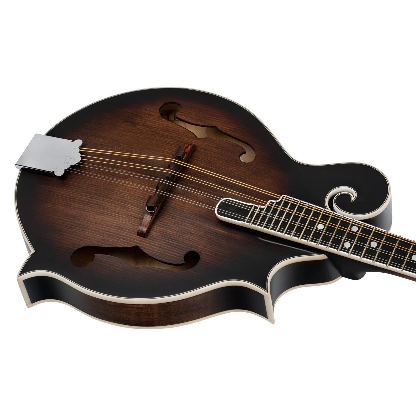 Ortega Guitars, 8-String Americana Series F-Style Mandolin, Right, Whiskey Burst (RMF30-WB)