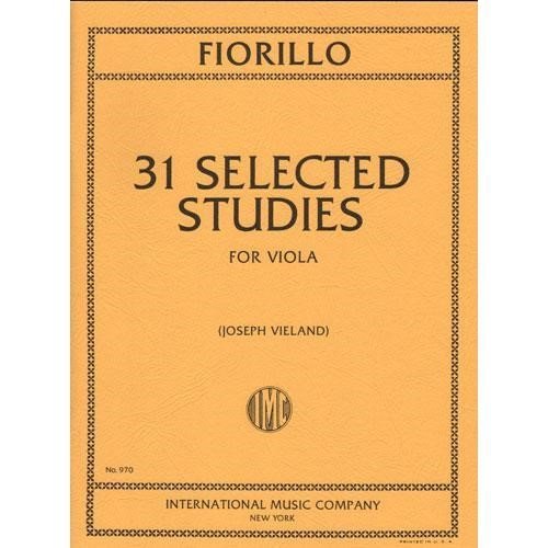 Fiorillo, Federigo - 31 Selected Studies - Viola - edited by Joseph Vieland - International Edition