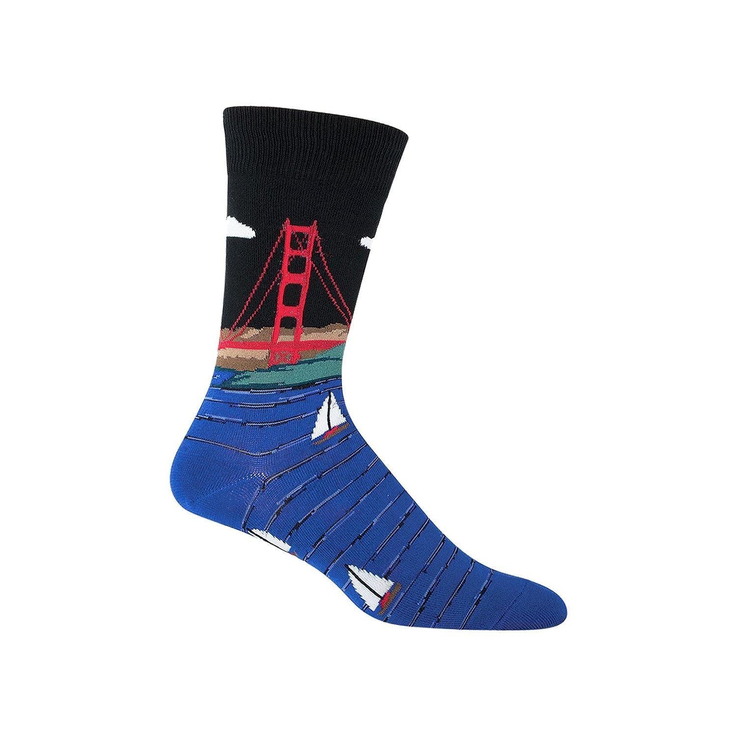 Socksmith Men's Golden Gate Bridge Socks, black