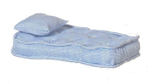 Melody Jane Dollhouse Single Mattress & Pillow Bedroom Accessory Bedding