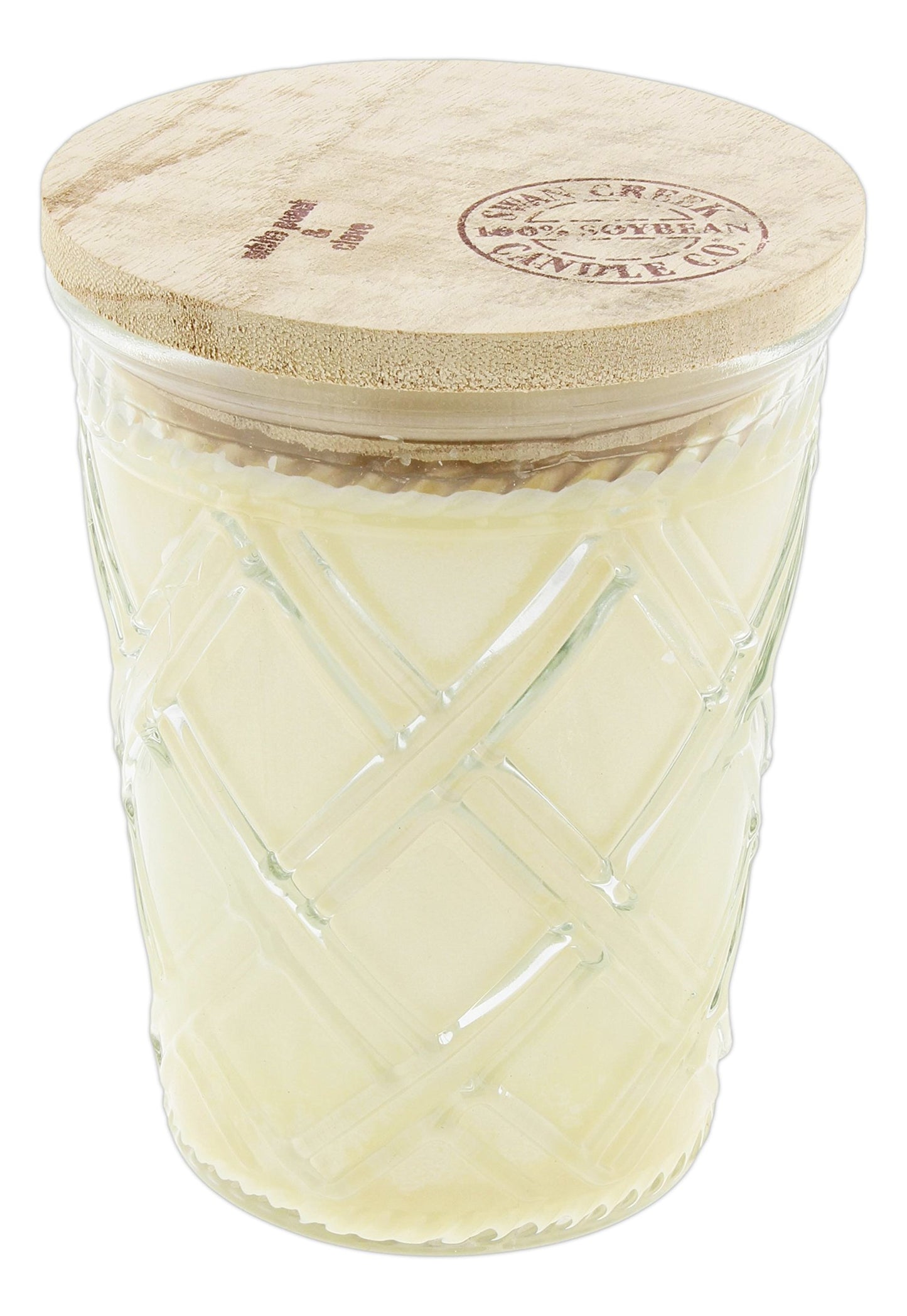 Swan Creek Timeless Jar Collection 12 Ounce Soy Wax Candle (White Peach & Clove)