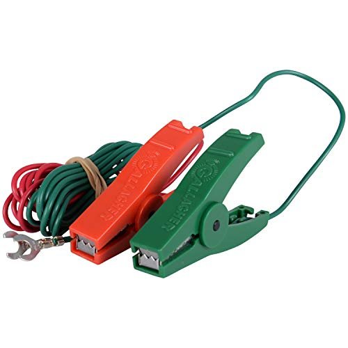 Gallagher S10 Leadset | Energizer Output Lead Set | Electric Fence Energizer Accessory with Red & Green Alligator Clips | Connect to Energizers, Power Supplies & Earthing Systems | 70" / 1.8m Length